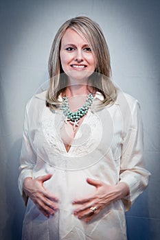 Glowing Pregnant Woman