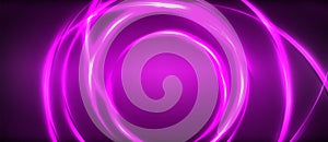 glowing purple circles on a dark purple background