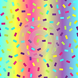 Glowing rectangle pattern. Seamless vector gradient background