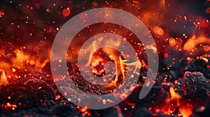 The Burning Hot Embers.AI generated image