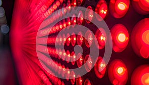 Glowing Red LED Technology Background