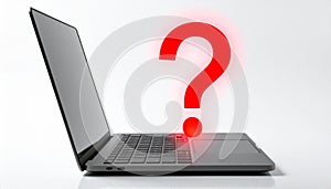 Tech Support and Troubleshooting Concept with Laptop