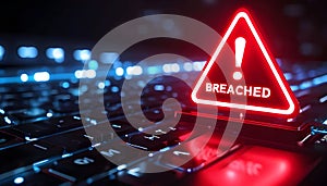 Cybersecurity Breach and Hacking Alert Concept