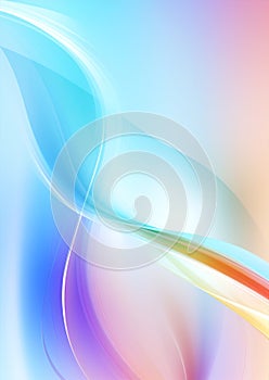 Flow dynamic abstract pattern colourful graphic wallpaper modern illustration light background wave