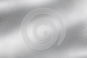 Glowing silver wave metallic sheet, abstract texture background