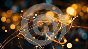 Glowing Strings in Infinite Tangled Loop