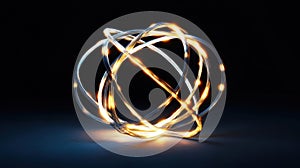 Glowing Strings in an Infinite Tangled Loop