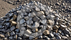 Glowing Tungsten Ore Stack Mining and Minerals Background