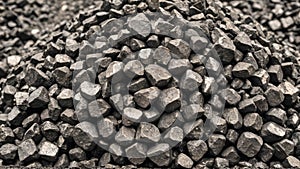 Glowing Tungsten Ore Stack Mining and Minerals Background