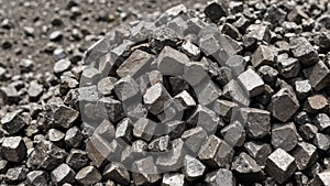 Glowing Tungsten Ore Stack Mining and Minerals Background