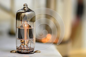 Glowing Vacuum Tube