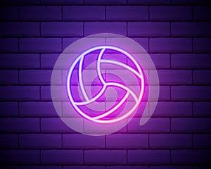 Glowing volleyball ball. Color of ball can be easily changed by changing background color