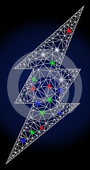 Flare Mesh Wire Frame Execute with Flare Spots