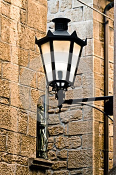 Glowing Wrought Iron Lamp