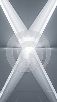 Glowing X - Modern Architectural Abstract Design