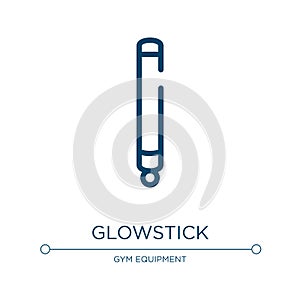 Glowstick icon. Linear vector illustration from diving collection. Outline glowstick icon vector. Thin line symbol for use on web photo