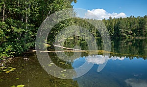 Glubelka  Lakes, Myadel District. Belarus