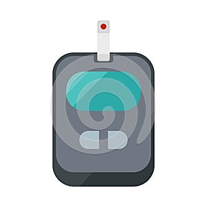 Glucometer flat clipart vector illustration