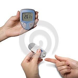 Glucometer medicine diabetic test