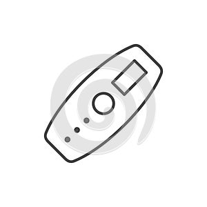 Glucose meter line outline icon