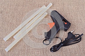 The glue gun for craft and rods