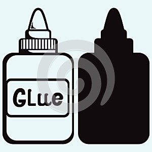 Glue icon set