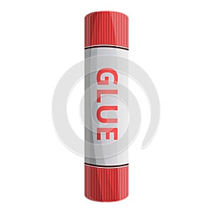 Glue stick icon, cartoon style