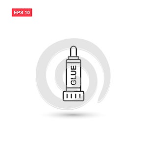 Glue stick icon vector isolated 3