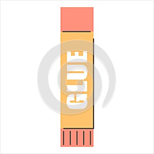 Glue stick isolated. School supply, education concept
