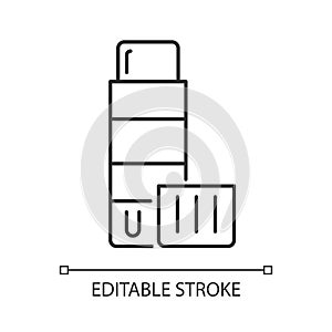 Glue stick linear icon