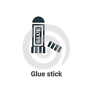 Glue stick vector icon on white background. Flat vector glue stick icon symbol sign from modern sew collection for mobile concept