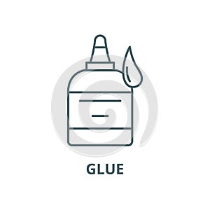 Glue vector line icon, linear concept, outline sign, symbol