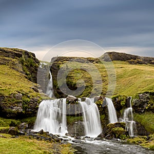 Gluggafoss (Merkjarfoss) waterfall