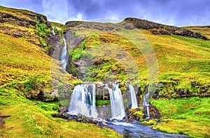 Gluggafoss or Merkjarfoss, a waterfall in southern Iceland