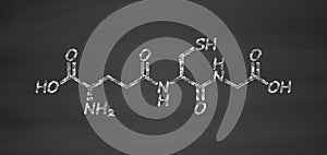 Glutathione (reduced glutathione, GSH) endogenous antioxidant molecule photo