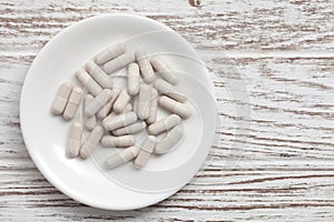 Glutathione supplement antioxidant still life photo