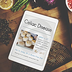 Glutein Free Celiac Disease Concept