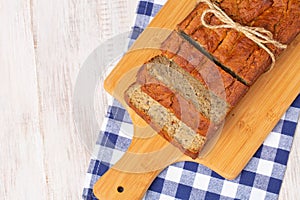 Gluten Free Banana Bread Tied With Rustic Bow