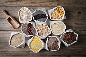 Gluten free cereals and seeds photo