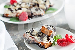 Gluten free cookies biscotti with berries