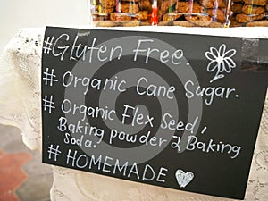 Gluten free cookies information board Homemade Glut cookies