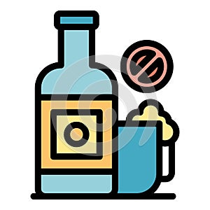 Gluten free drink icon vector flat