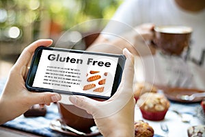 Gluten Free food Celiac Disease Nutrition , Healthy lifestyle c photo