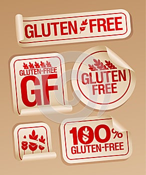 Gluten free food stickers.