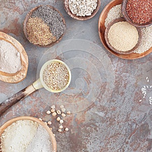 Gluten free grains, rice and flours