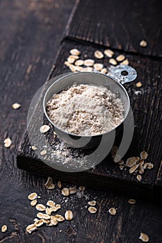 Gluten free healthy organic oat flour