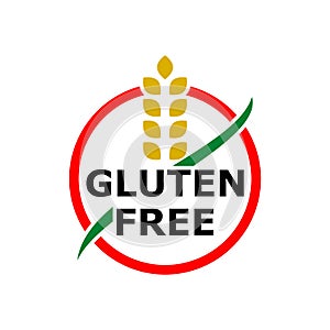 Gluten free icon, simple sign