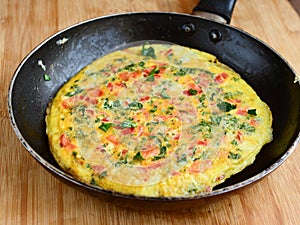 Gluten free kale omelette photo