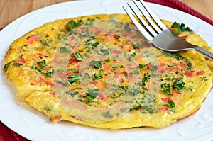 Gluten free kale omelette photo