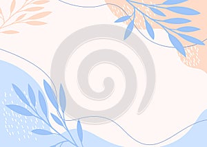 Gluten FREE lettering on abstract backgraund.Floral vector illustration.For desing your menu in cafe and restraurant